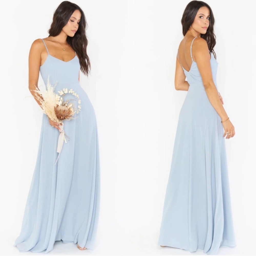 Show Me Your Mumu Fauth Blue Maxi Dress